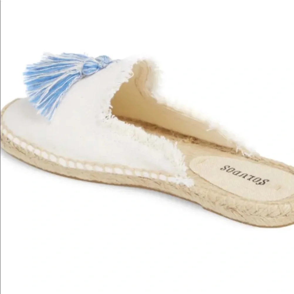 Soludos Frayed Tassel Espadrille Loafer Mules - Picture 4 of 16